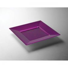 assiette jetable carre en pvc