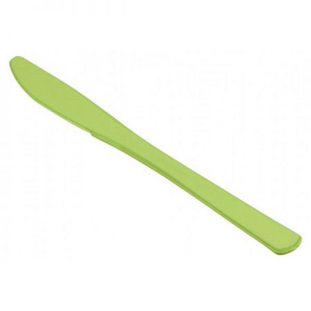 couteau plastique vert anis x50 