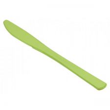 couteau plastique vert anis x50