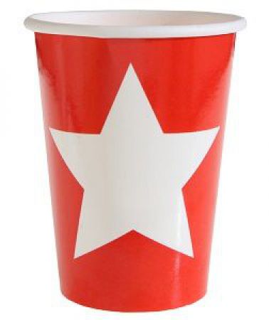 gobelet etoile rouge 
