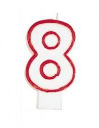 bougie anniversaire chiffre 8 