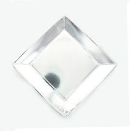 assiette jetable a dessert 6pieces argent 