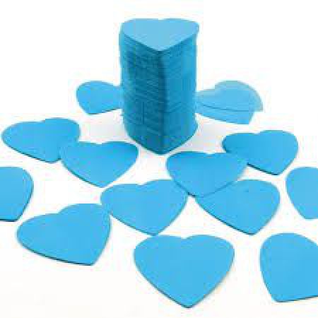 confetti de scene turquoise coeur 