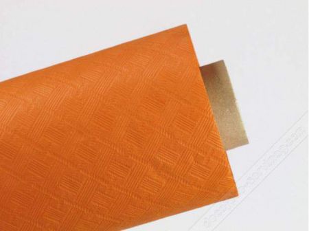 nappe 120x10m en papier damasse mundo orange 