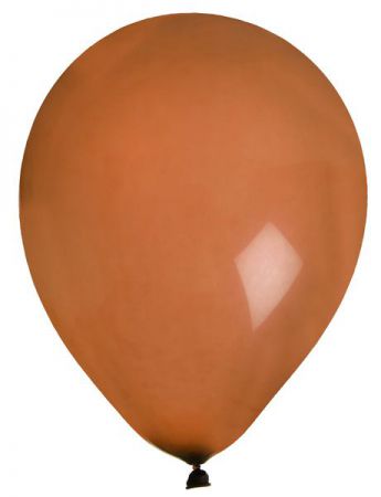 ballon de baudruche uni chocolat 