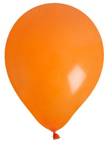 ballon de baudruche uni orange 