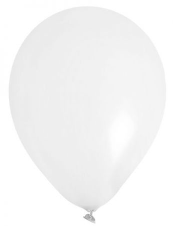 ballon de baudruche uni blanc 