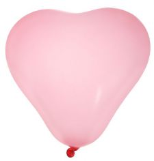 ballon de baudruche coeur uni rose