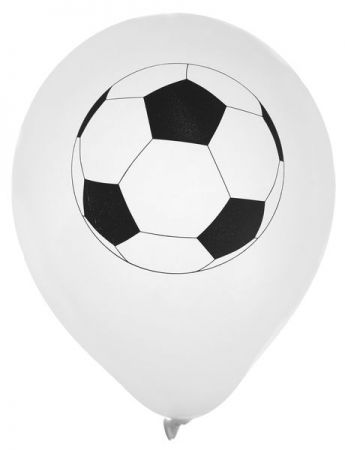 ballon de baudruche foot noir et blanc 