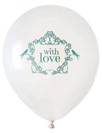 ballon de baudruche with love vert 