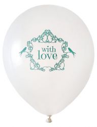 ballon de baudruche with love vert 