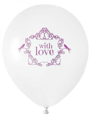 ballon de baudruche with love fuchsia 