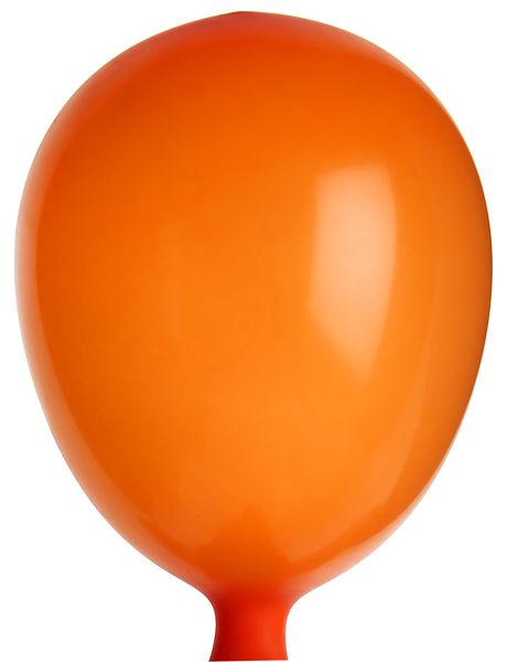 x 8 ballons baudruche orange 23 cm