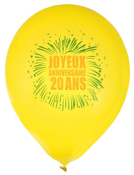 Ballon Artifice 20 ans