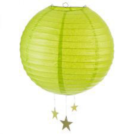 lanterne verte unie etoile decoration salle 