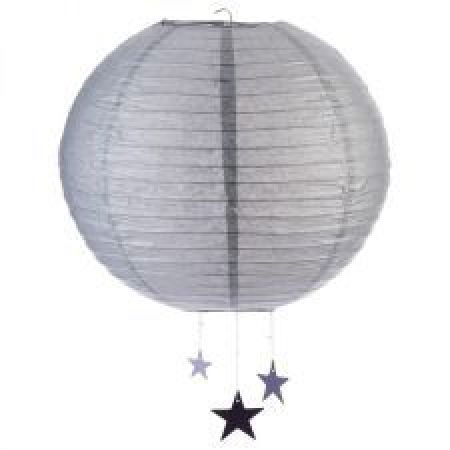 lanterne grise unie etoile decoration salle 