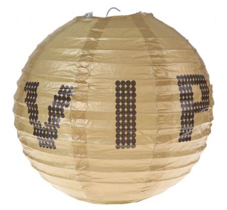 lanterne vip or noir decoration salle 