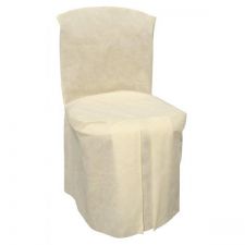 housse de chaise 5 pcs ecru anniversaire communion mariage fete feudartifice cotillons