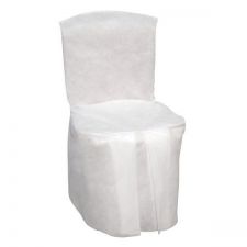 housse de chaise 5 pcs blanc anniversaire communion mariage fete feudartifice cotillons