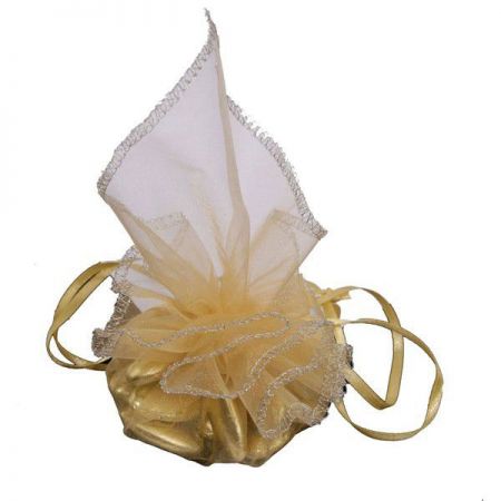 sac magique or tirette 10pcs anniversaire communion mariage fete feudartifice cotillons 