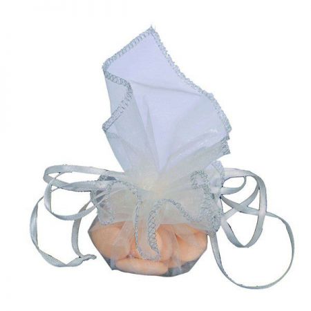 sac magique ecru tirette 10pcs anniversaire communion mariage fete feudartifice cotillons 
