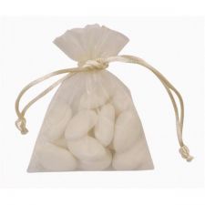 sac organza ecru 10 pcs anniversaire communion mariage fete feudartifice cotillons