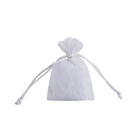 sac dentelle blanc 5 pieces anniversaire communion mariage fete feudartifice cotillons 