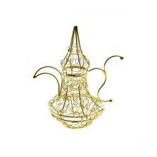 theiere metal or anniversaire communion mariage fete feudartifice cotillons