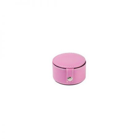 boite ronde cuir fuschia anniversaire communion mariage fete feudartifice cotillons 