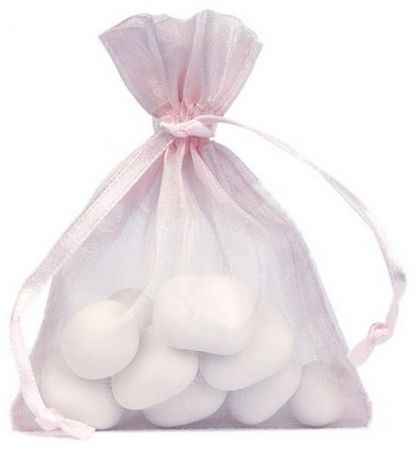 70017 5 rosesachet organdi boite bonbon dragee serviette disco theme fete ceremonie table decoration 4 