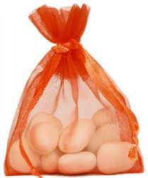 70017 12 orangesachet organdi boite bonbon dragee serviette disco theme fete ceremonie table decoration 4