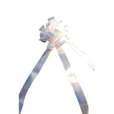 noeud geant voiture blanc 108mx7cm anniversaire communion mariage fete feudartifice cotillons