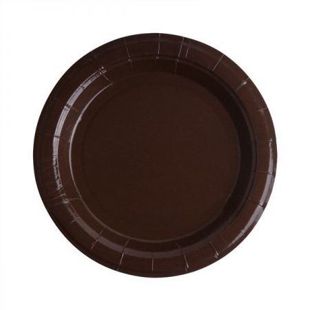 assiette laquee chocolat les 10 pieces anniversaire communion mariage fete feudartifice cotillons 