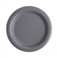 assiette laquee gris les 10 pieces anniversaire communion mariage fete feudartifice cotillons