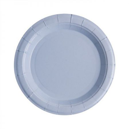 assiette laquee bleu les 10 pieces anniversaire communion mariage fete feudartifice cotillons 