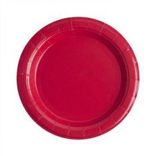 assiette laquee rouge les 10 pieces anniversaire communion mariage fete feudartifice cotillons