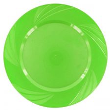 assiettes ronde vert les 6 pieces anniversaire communion mariage fete feudartifice cotillons