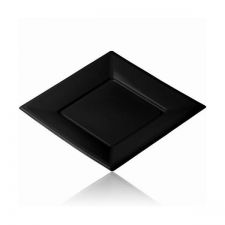 petite assiette carre noir 12 pcs anniversaire communion mariage fete feudartifice cotillons