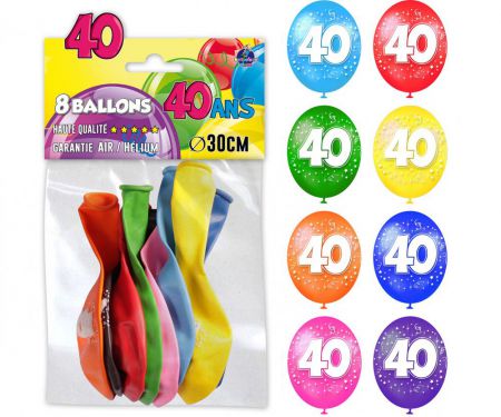 bal05 ballon chiffre anniversaire 40 ans age pas cher top fete 