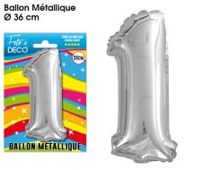 balmc01 ballon metalique chiffre 1 pas cher anniversaire france belgique 