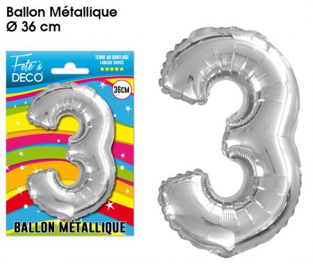 balmc03 ballon metallique chiffre 3 pas cher anniversaire france belgique top fete 