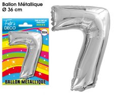 balmc07 ballon chiffre 7 metallique age deco anniversaire top fete 
