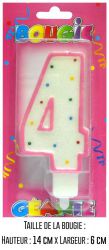 bbcgr04 bougie geante rose chiffre 4 age deco anniversaire top fete
