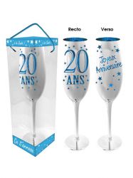 flcb02 flute champagne humoristique pas cher top fete age 18 ans anniversaire bleu