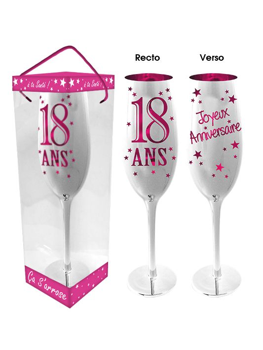 Flûte à Champagne 18 ans Rose