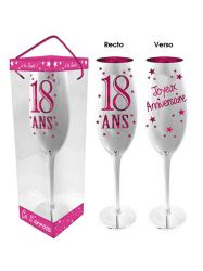 flcr01 flute champagne humoristique pas cher top fete age 18 ans anniversaire rose deco