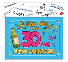 ldor03 livre or humoristique anniversaire chiffre age 30 ans deco 