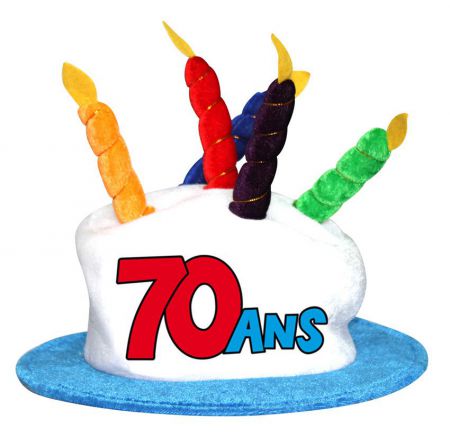 cha08 chapeau humoristique joyeux anniversaire pas cher age chiffre 70 ans 