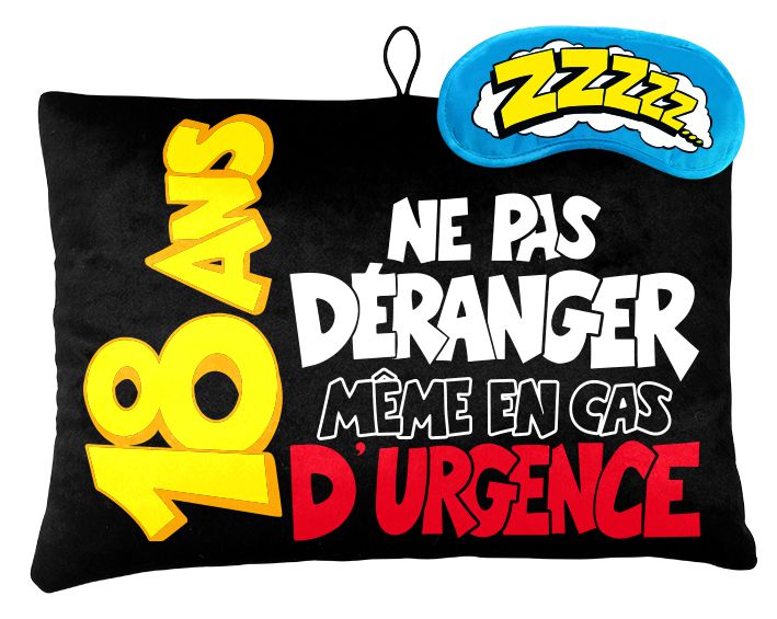 Coussin Anniversaire 18 Ans Top Fete