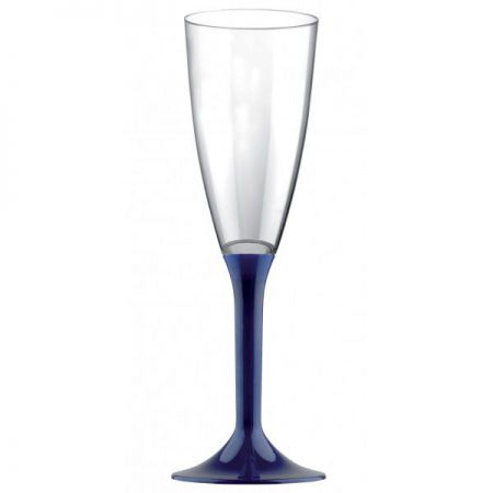 flut champagne jetable plastique top fete deco pas cher bleu marine 